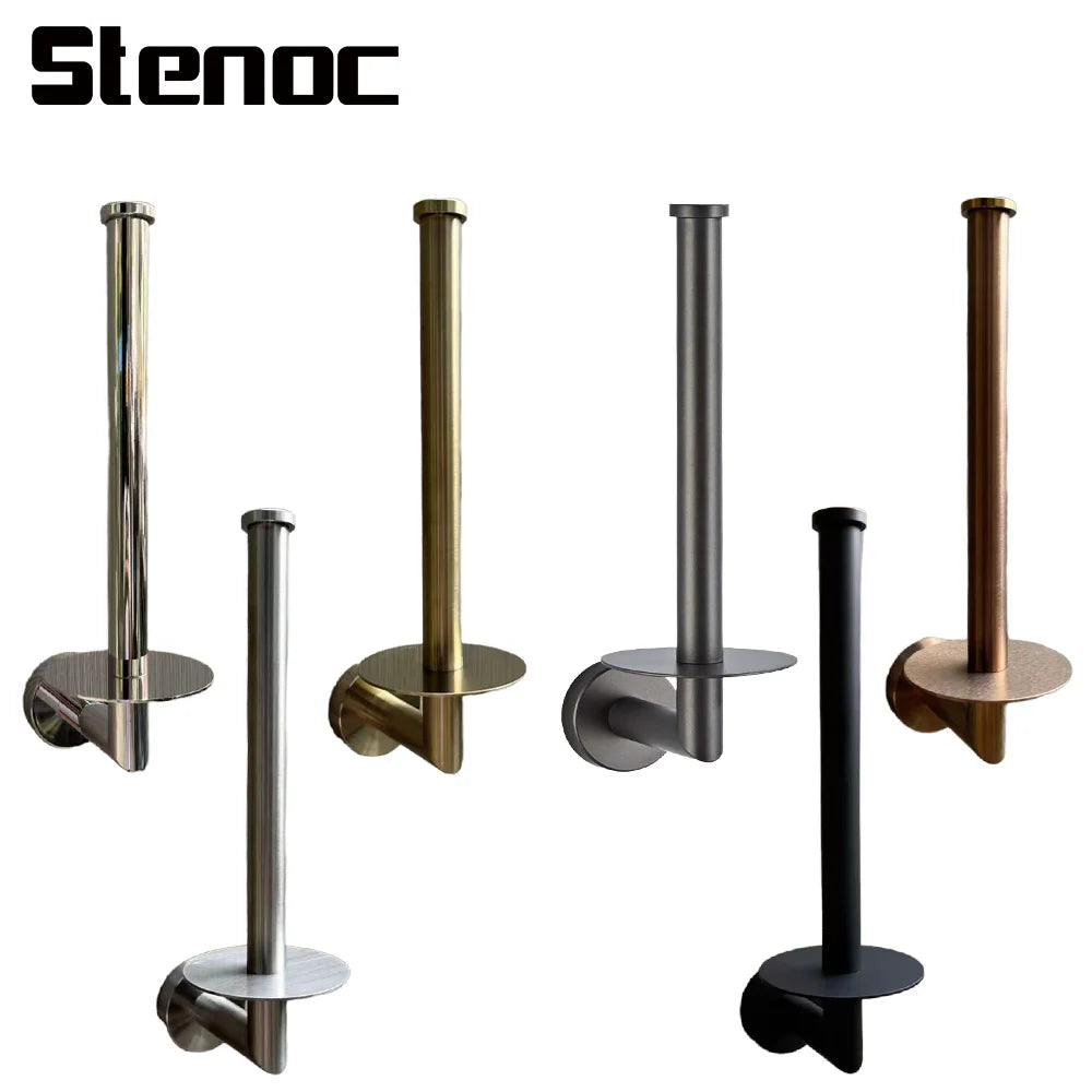 Gold Bathroom Wall Mounted 304 Stainless Steel Toilet Roll Paper Holder Organizers Rack Kitchen Napkin Dispenser Cabinet Storage