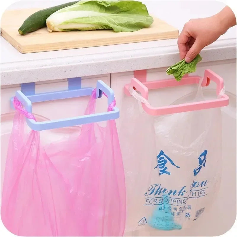 Garbage Hanging Bag Kitchen Trash Storage Rack Bag Hook Scouring Pad Dry Shelf Holder Kitchen Organizer Dish Rack