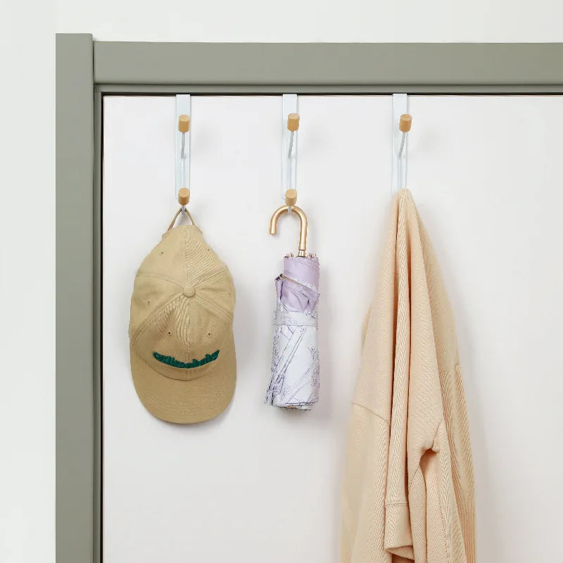 Bedroom Hook Behind the Door Coat Hanger Clothes Hanging Rack Home Storage Organization Door Back Purse Handbag Holder Hat Hook