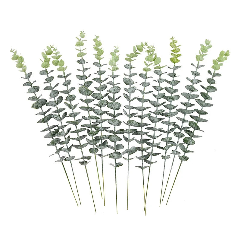 5/10pcs Eucalyptus Stems Artificial Eucalyptus Leaves for Home Room Flowers Bouquet Wedding Decoration Christmas Decortion