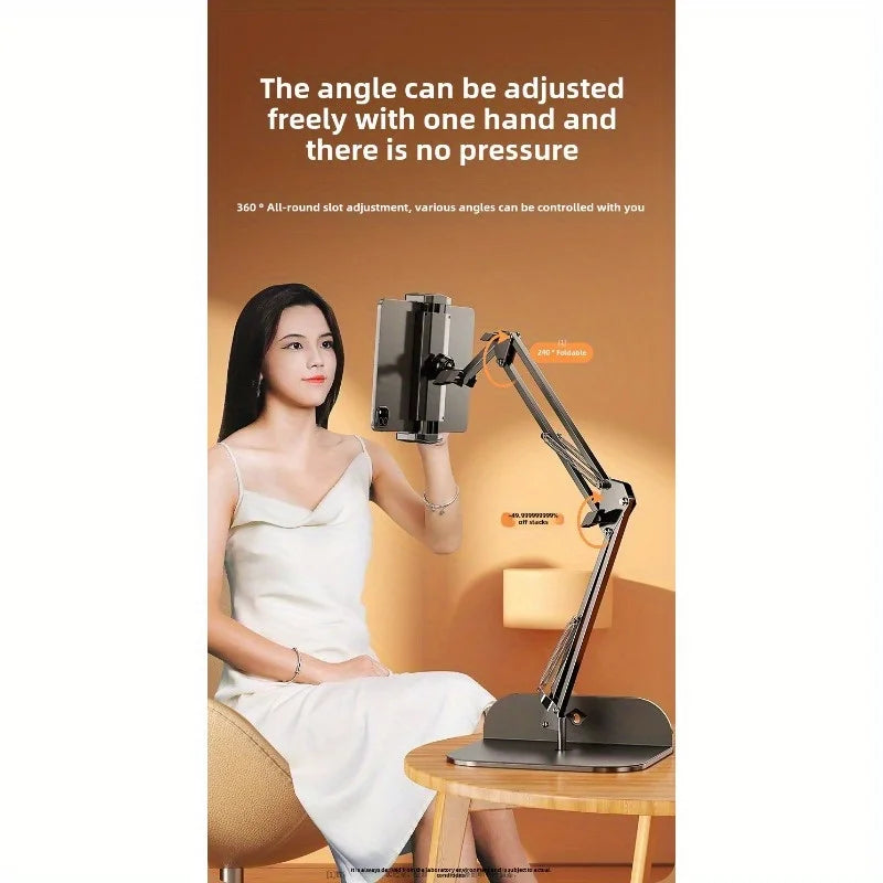 Adjustable Lazy Mobile Phone Stand for Bedside and Desktop Hidden Design Live Broadcast and Video Watching