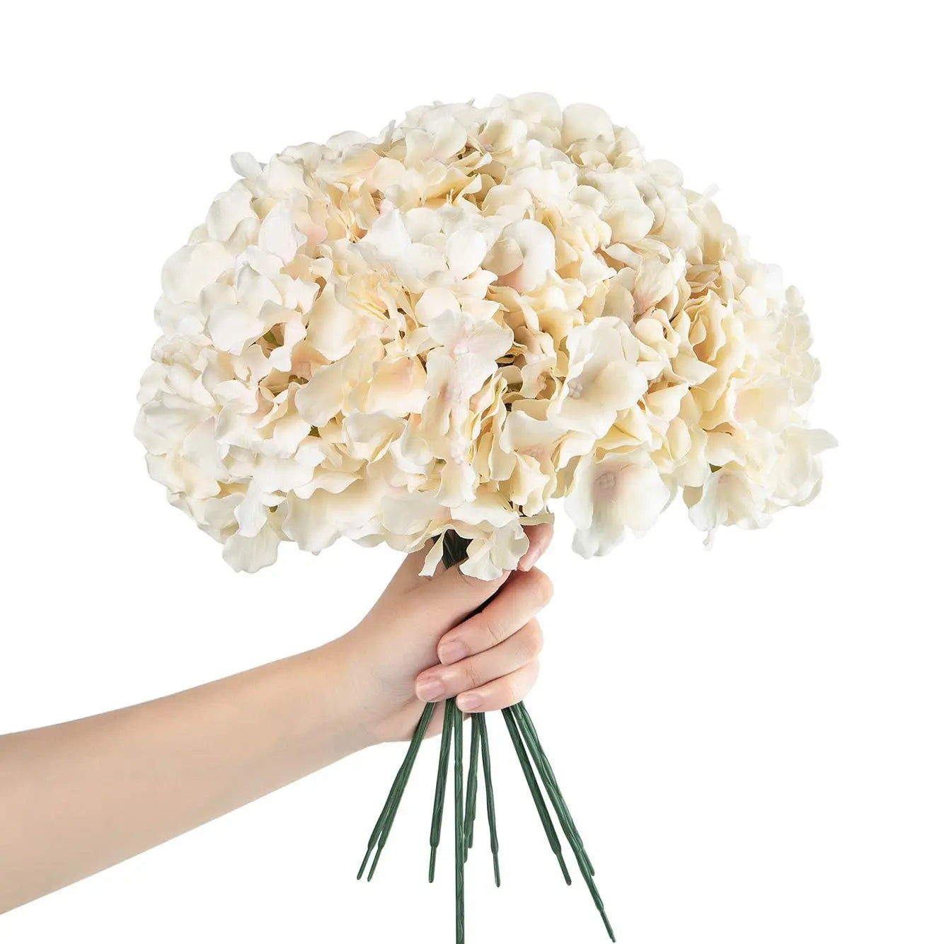 6PCS Artificial Hydrangea Flowers with Stem Fake Hydrangea Flower DIY Floral Wedding Centerpieces Home Party Table Decoration