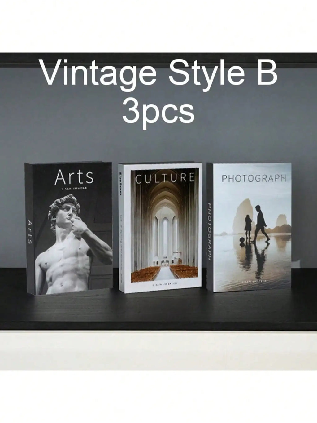 Modern Foldable Fake Book (3counts), City Theme Fake Book, Book Shaped Photo Props, Desktop Ornaments for Home Decor