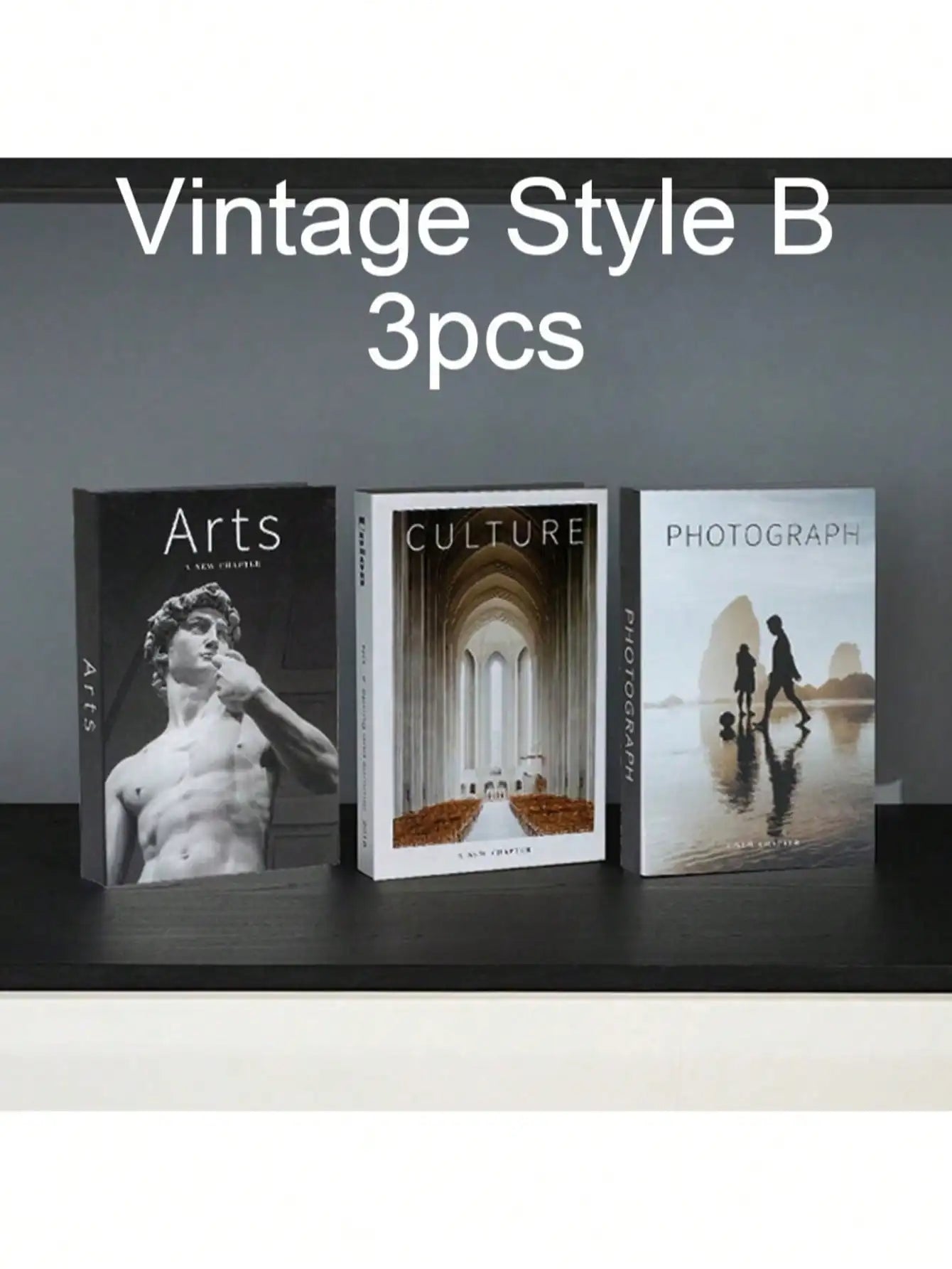 Modern Foldable Fake Book (3counts), City Theme Fake Book, Book Shaped Photo Props, Desktop Ornaments for Home Decor