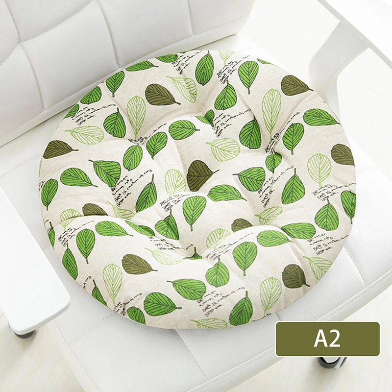 Coarse Cloth Round Style Cotton And Linen Style Seat Cushion Home Circular Cushion Japanese Style Futon Cushion Decoration