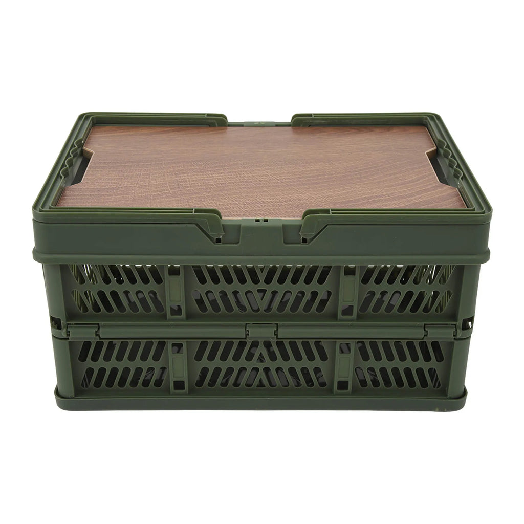 Foldable Camping Picnic Basket with Movable Board Large Capacity Multifunction Handheld Storage Box Home Organization