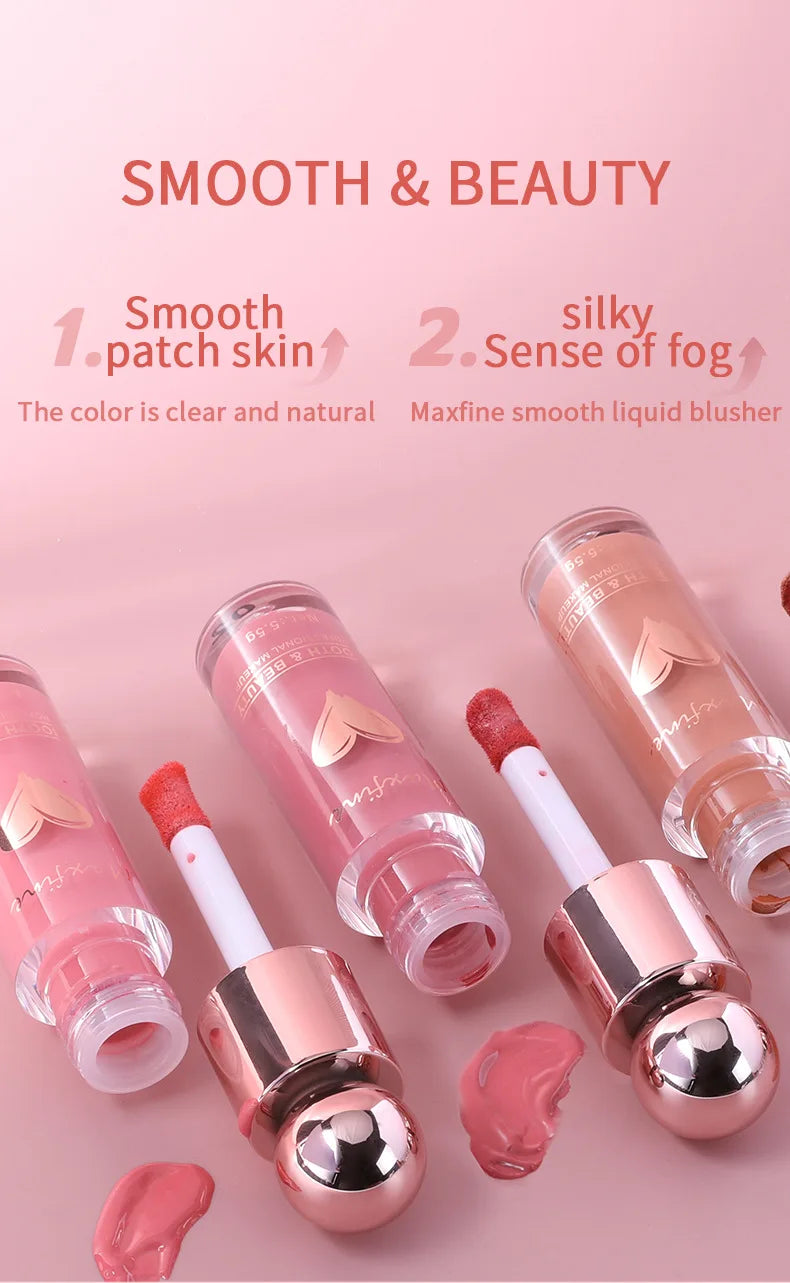 Highly Pigmented Matte Liquid Blush Long Lasting Non Fading Smooth Festival Stage Makeup Blush