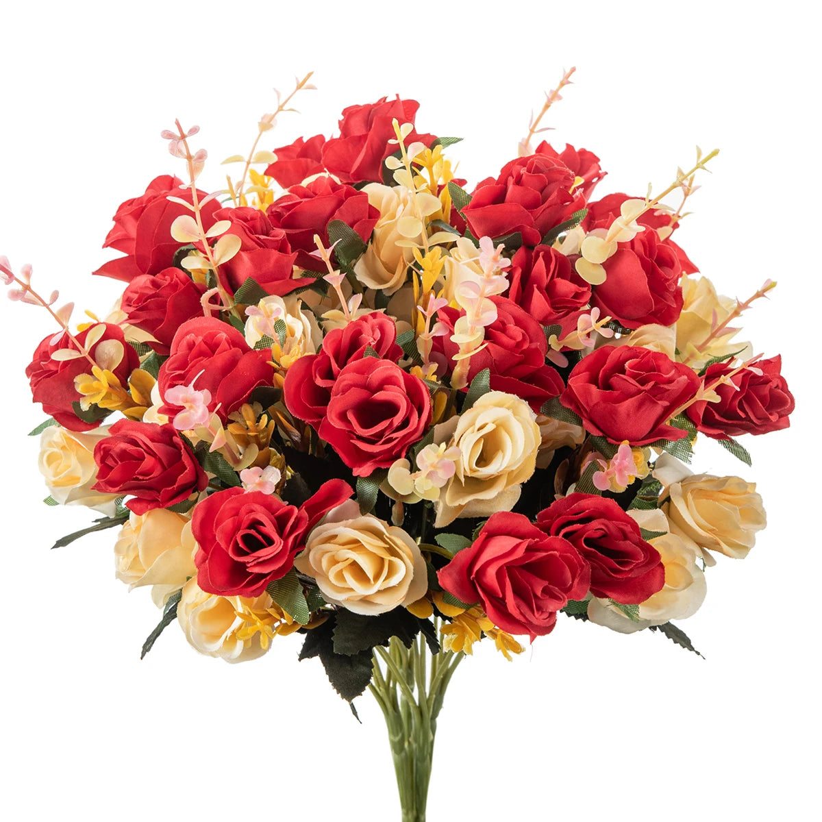 Silk rose Artificial Flowers Wedding Home Garden Decoration bride Bouquet Diy gift Scrapbooking Wreaths wall Photography prop