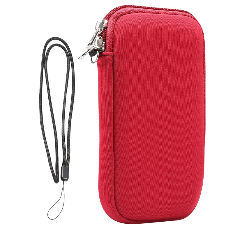 Universal Neoprene Zipper 4.7-7.2inch Mobile Phone Bag For iPhone Samsung Xiaomi Huawei Shockproof Cellphone Storage Bag