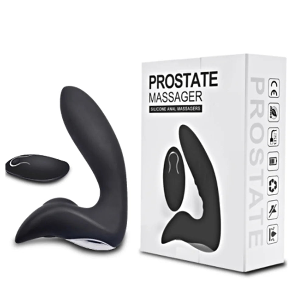 Remote Control Anal Plug Prostate Massager Vibrator Sex Toy for Men Vibrating Butt Plug Male Masturbator Adult Goods Gay Couples