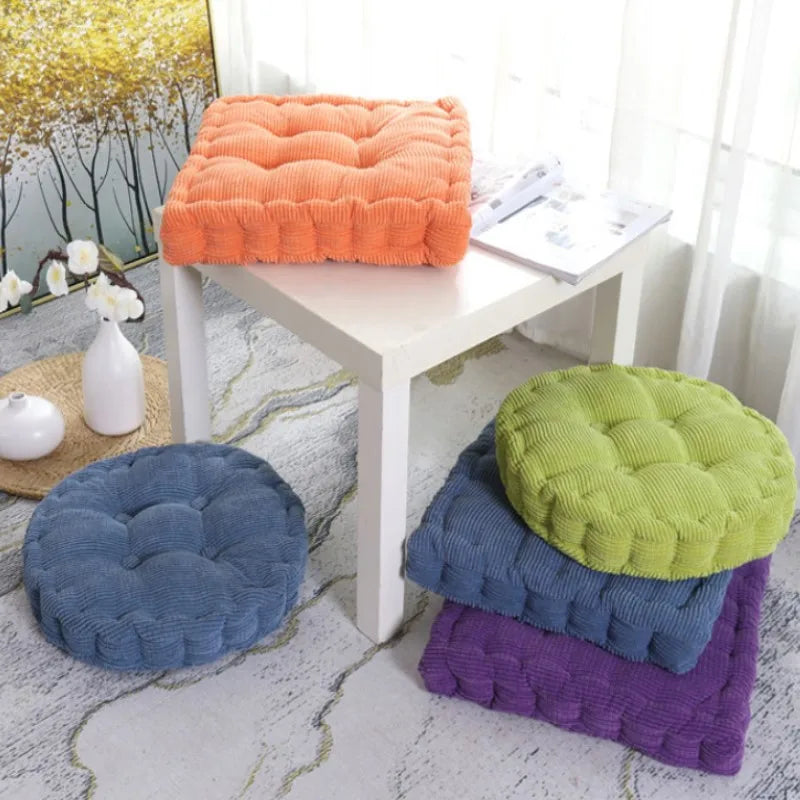 Floor Pillow Cushion Square Round Tatami Large Meditation Chair Cushions Thick Square Seat Pad Velvet Tufted Seating Pouf 방석