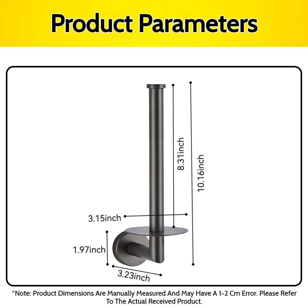 Gold Bathroom Wall Mounted 304 Stainless Steel Toilet Roll Paper Holder Organizers Rack Kitchen Napkin Dispenser Cabinet Storage