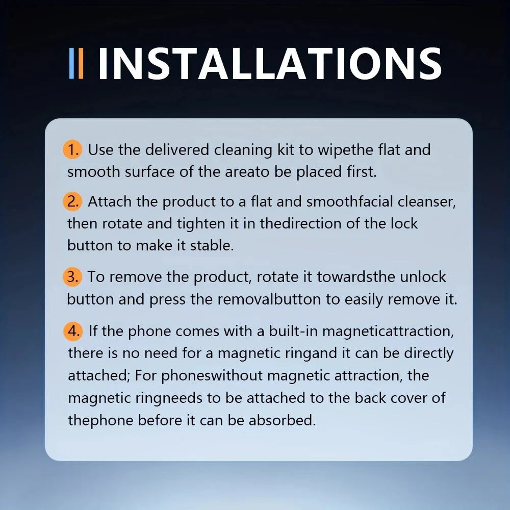 Xiaomi MIJIA CAR Phone Magnetic Stand Multi-Functional Vacuum Adsorption Stretching And Folding 360° Rotate Navigation Stand