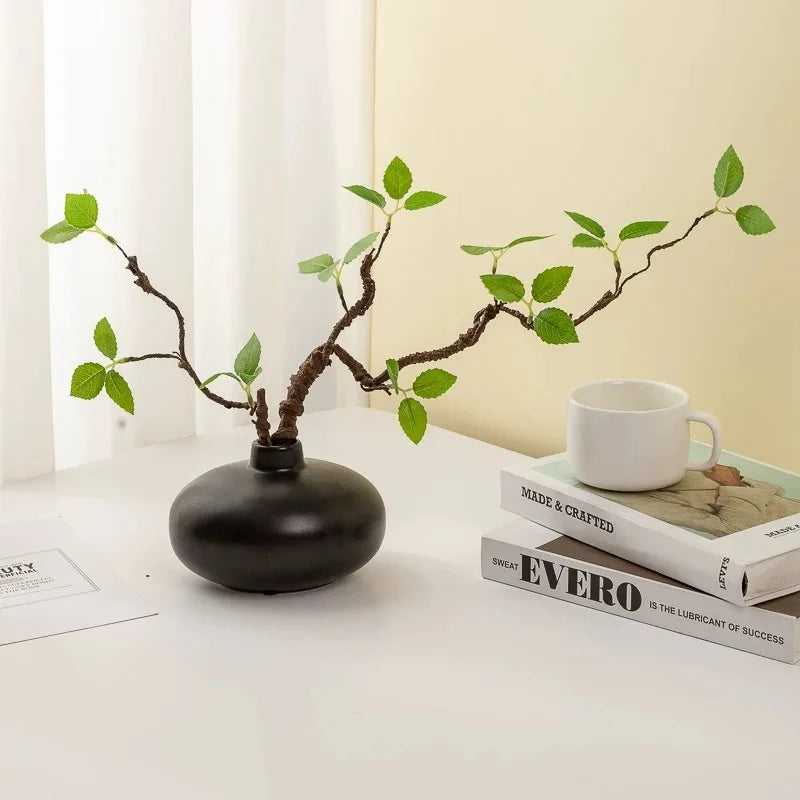 32.7 Inch Fresh Green Bud Fake Plant for Living Room Indoor Decoration Hotel Dining Table Floral Decor