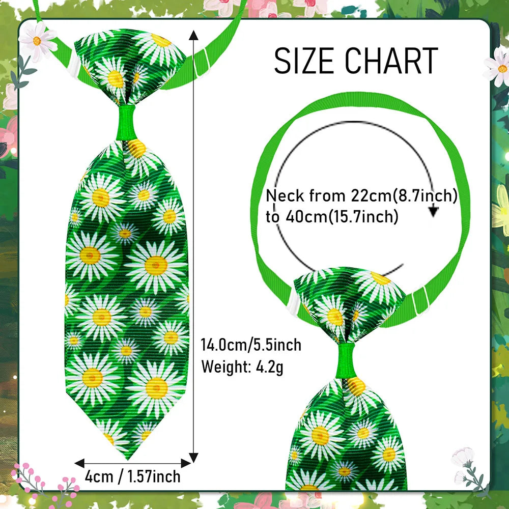 10PCS Spring/Summer Adjustable Pet Dog Bowties Small Dog Bow Ties Collars Pet Grooming Accessories For Dogs and Cats