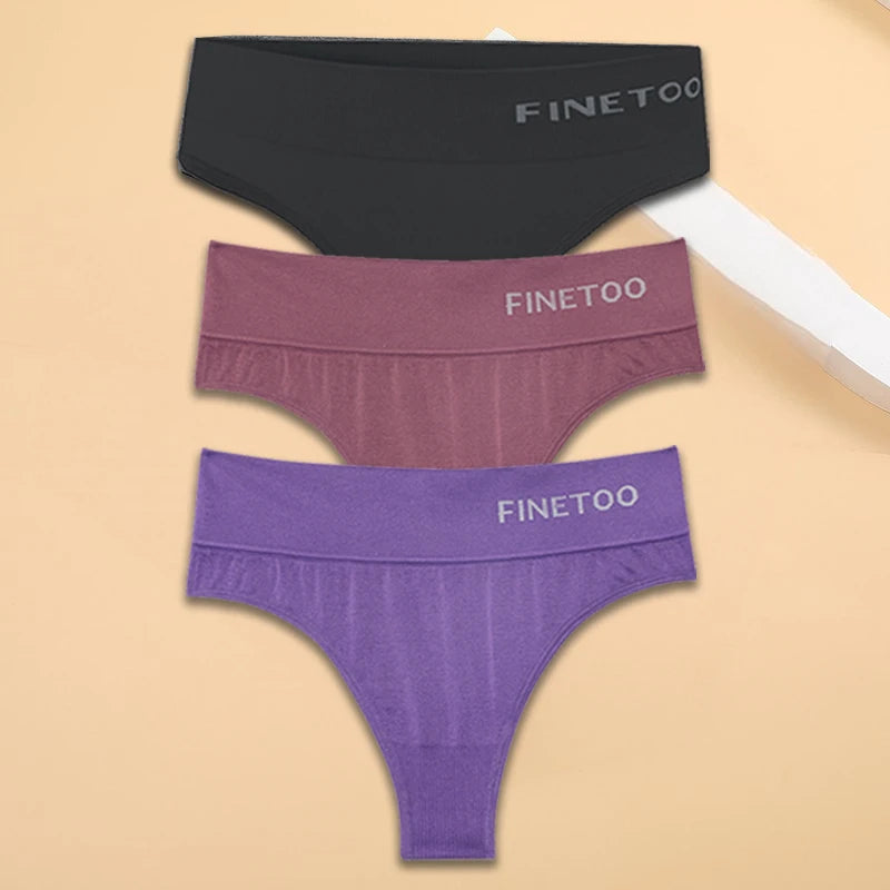 M-2XL Seamless Thongs Women High Waist G-string Ladies Comfortable Bikini Panties Soft Thong Underpants Girls Underwear Lingerie