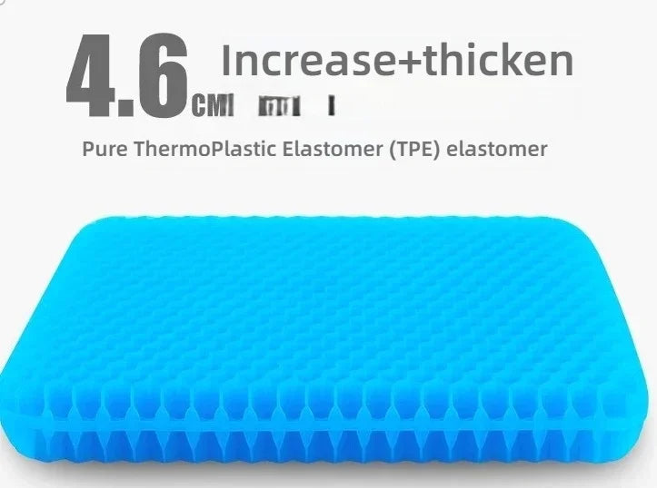 Car Use Square Cooling Breathable Polymer Gel Seat Cushion Anti-slip Hollow Out Design Summer Ice Mat for House Couch and Chairs