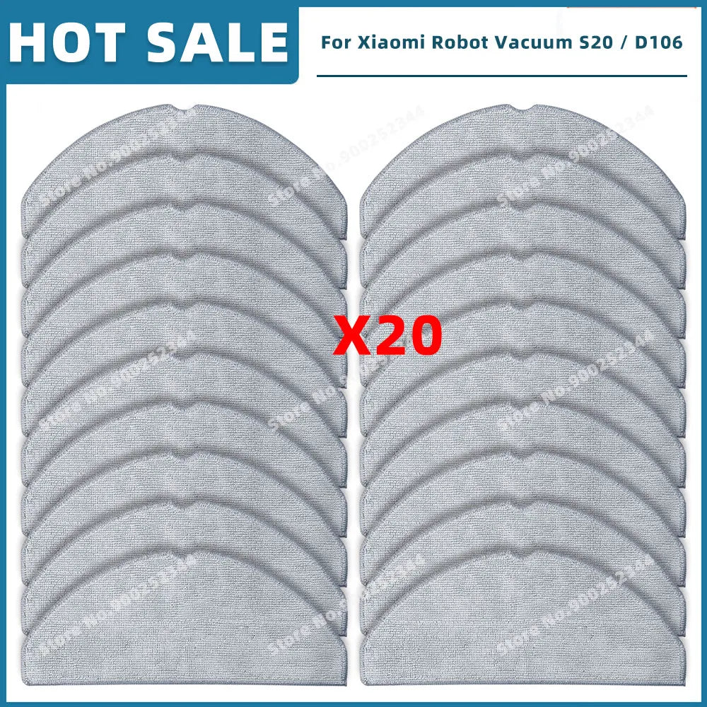 Compatible For Xiaomi Robot Vacuum S20 / D106 Replacement Parts Accessories Main Side Brush Mop Cloth Filter