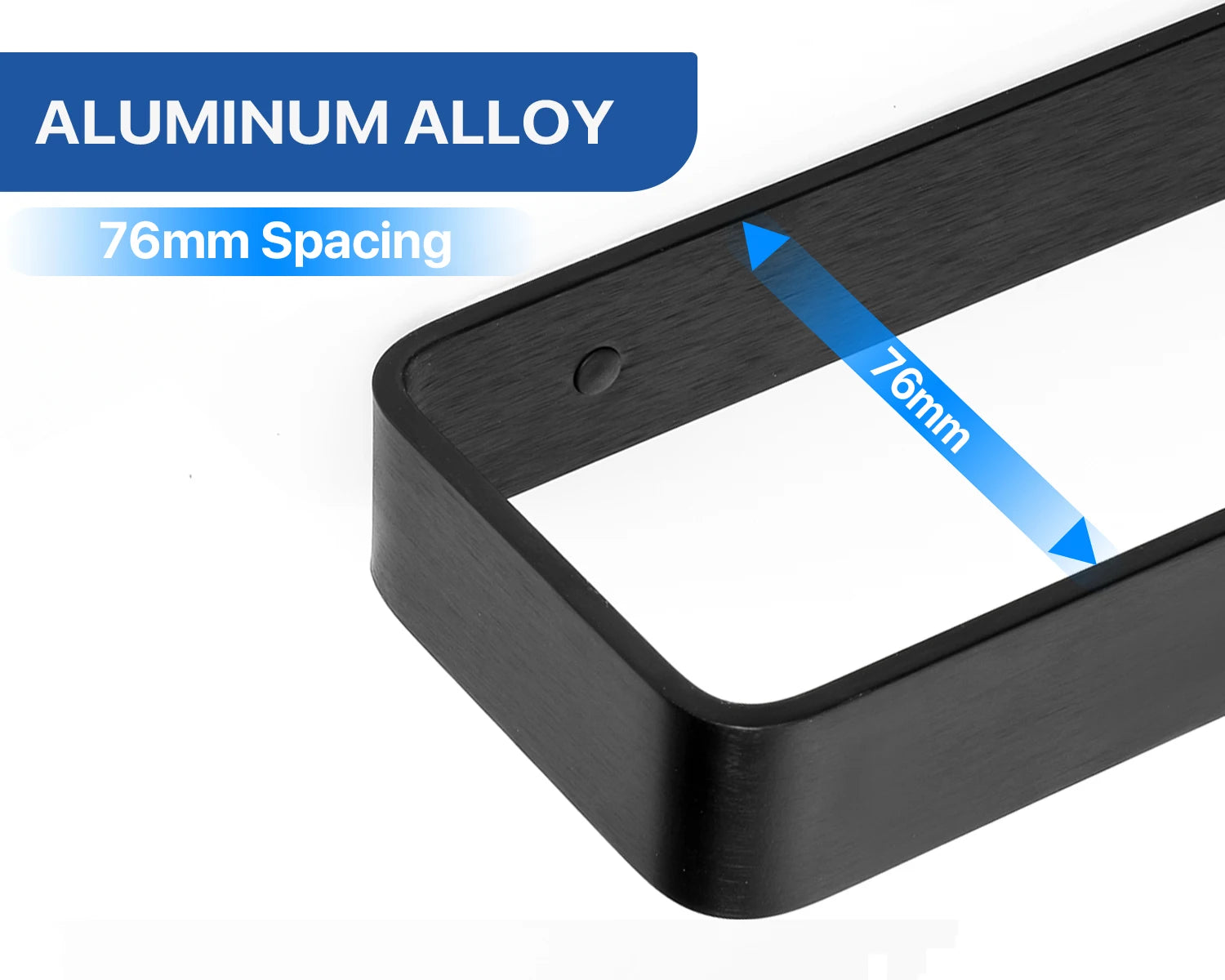 Bathroom Towel Rack Towel Holder 20/30/40CM Black Towel Bar No drill Wall Mount Stainless Steel Kitchen Cabinet Storage