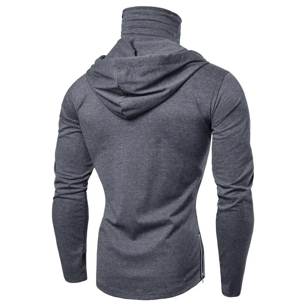 Mens Gym Thin Hoodie Short Sleeve Hoodies With Mask Sweatshirt Casual Splice Large Mask Hoodie Sweatshirt Hooded Tops Cycling