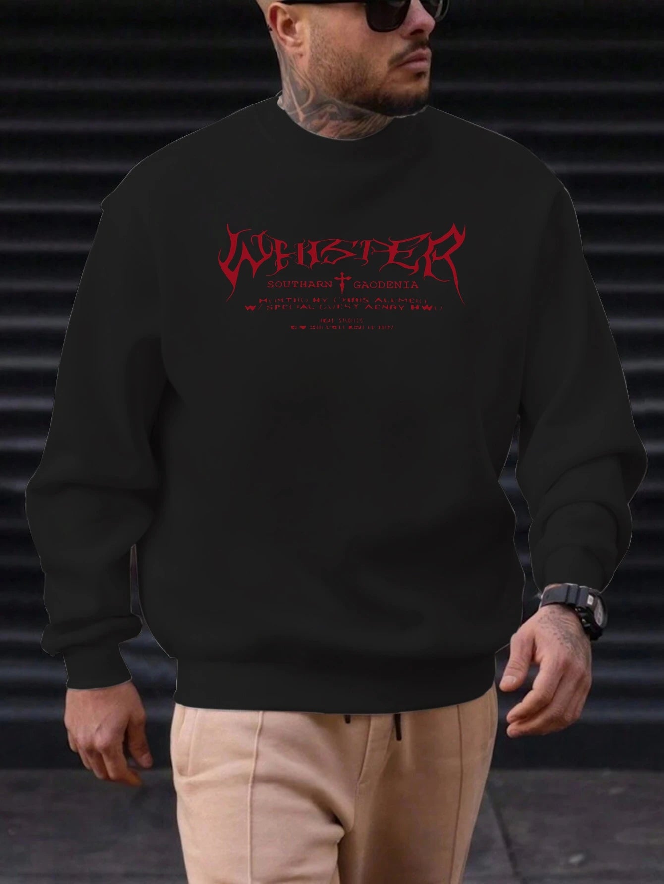 Men's Southarn Pattern Print Hoodie round Neck Casual Comfortable High Quality Fashion Autumn Daily Wear Street Style