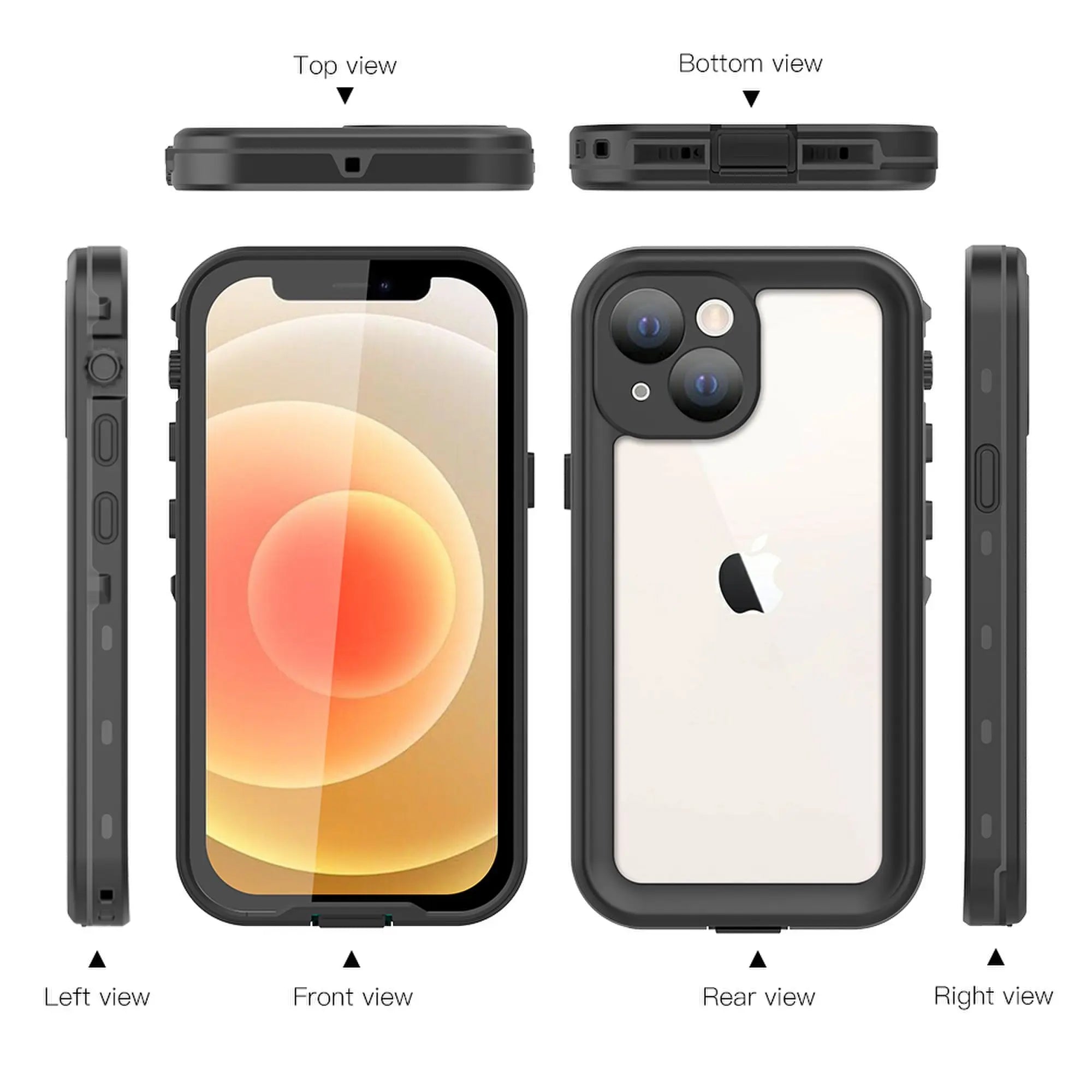 Shellbox hot sale  PC+TPU Lens protection rugged durable full seal IP68 waterproof phone case for iPhone 11 Pro Max XR 12 13