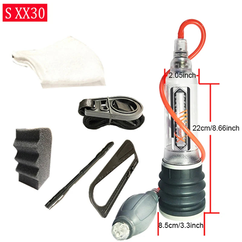 Male Vacuum Pump For Men Hydrotherapy Penis Pump Penis Enlarger Penis Enlargement Pump Cock Extender Dick Trainer Glans Sex Toys