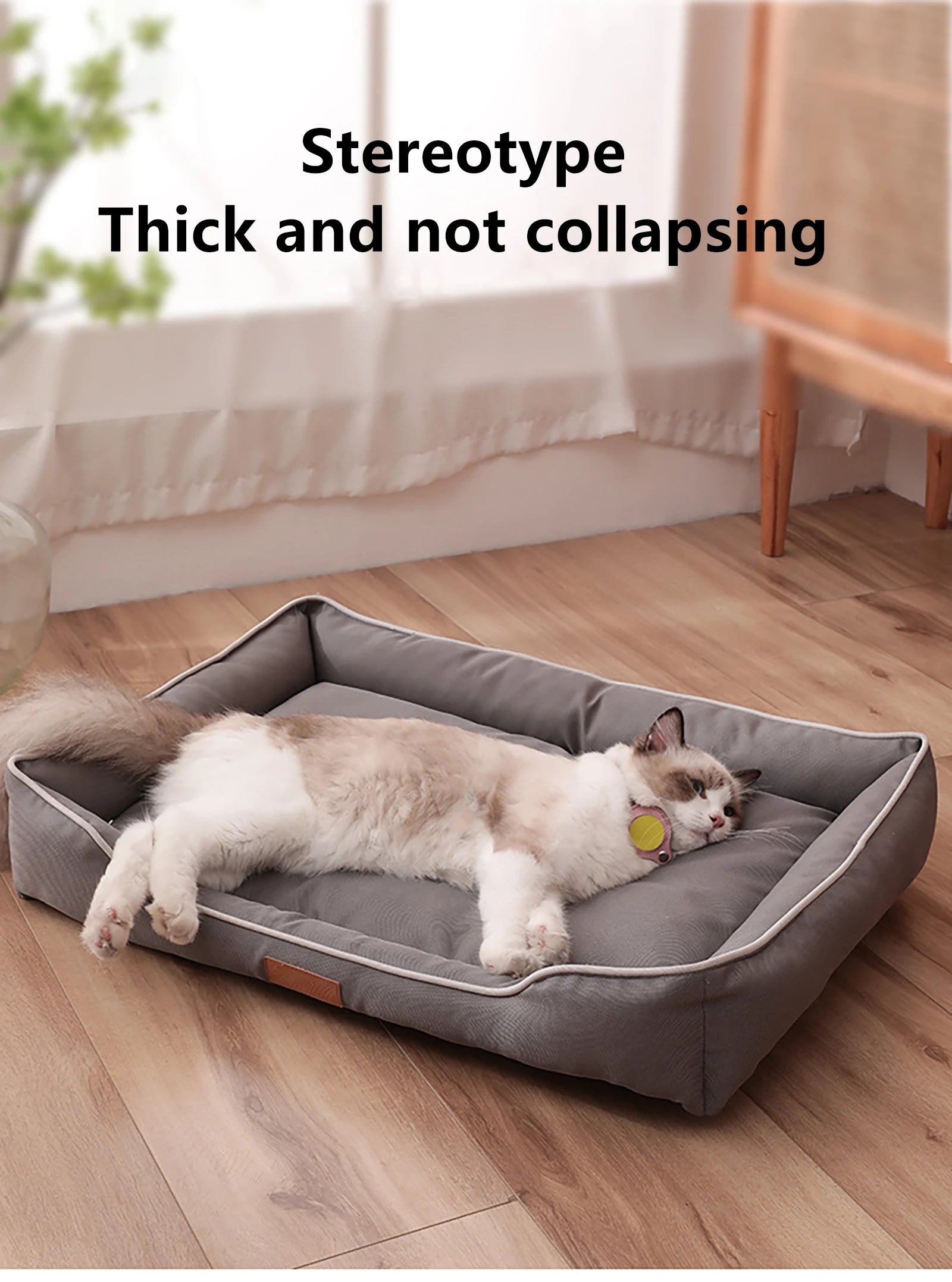 Waterproof Dog Bed 600D Oxford Pet Dogs Beds for All Seasons Thickened PP Cotton Filling Bite-resistant Pet Mat Dog Accessories