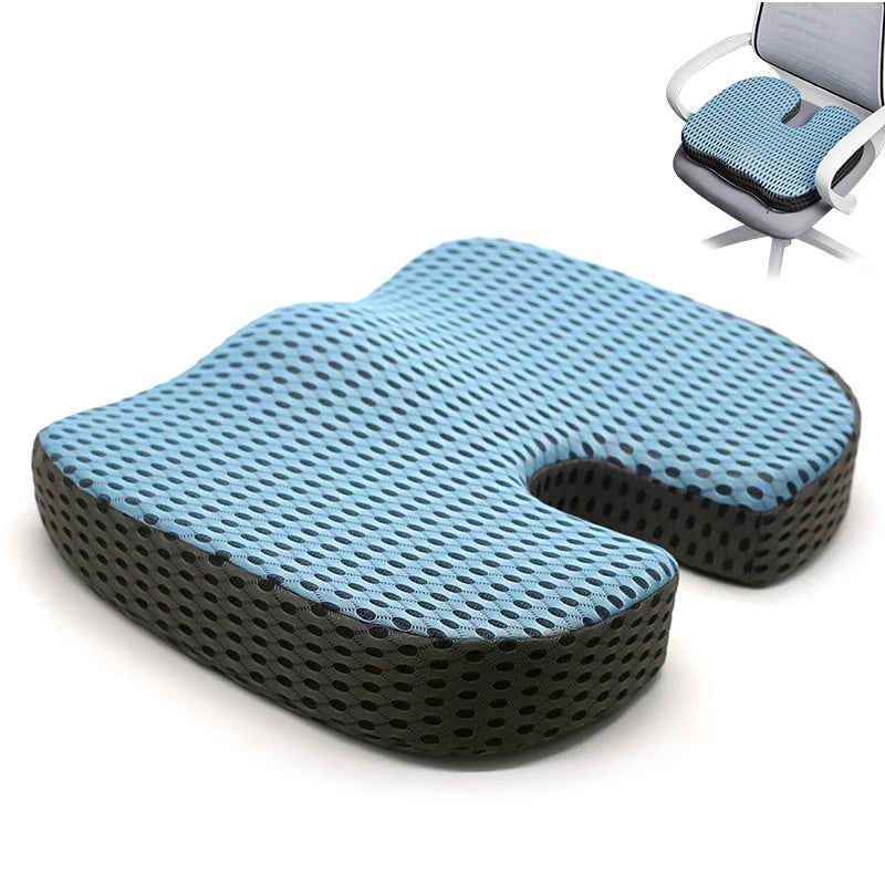 Office Cushions Car Seat Cushion Non-Slip Sciatica & Back Coccyx Tailbonepain Relief Chair Pad Memory Foam Butt Pillow