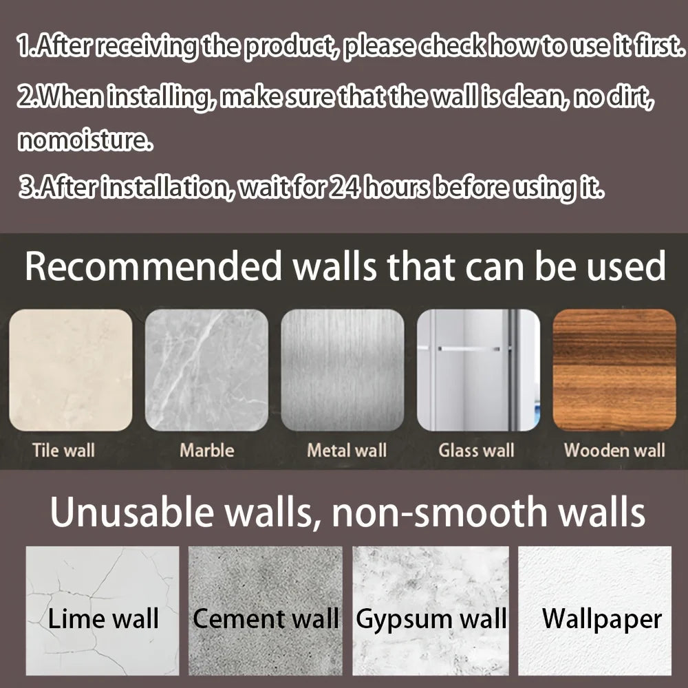 Punch Free Wall Mounted Bathroom Shelf No Drill Shower Shelf Kitchen Storage Organizer Shampoo Rack Makeup Storage Organizer