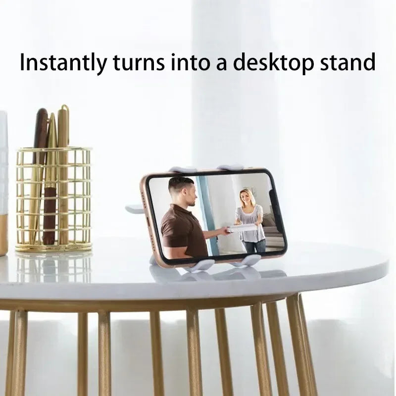Space Saving Phone Stand 360° Rotatable Clip Design for Small Desk/Bedside Universal Bracket for 4-7" Phones Durable Portable