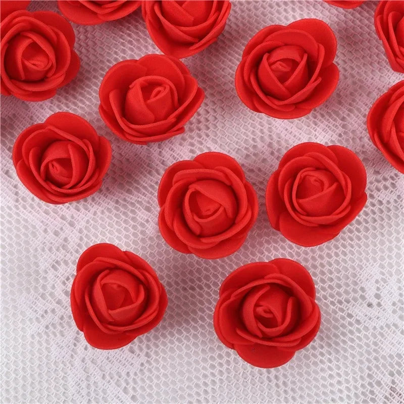 Artificial Rose Flower Heads Real Looking Foam Roses for DIY Wedding Baby Shower Centerpieces Party Home Decoration Wholesale