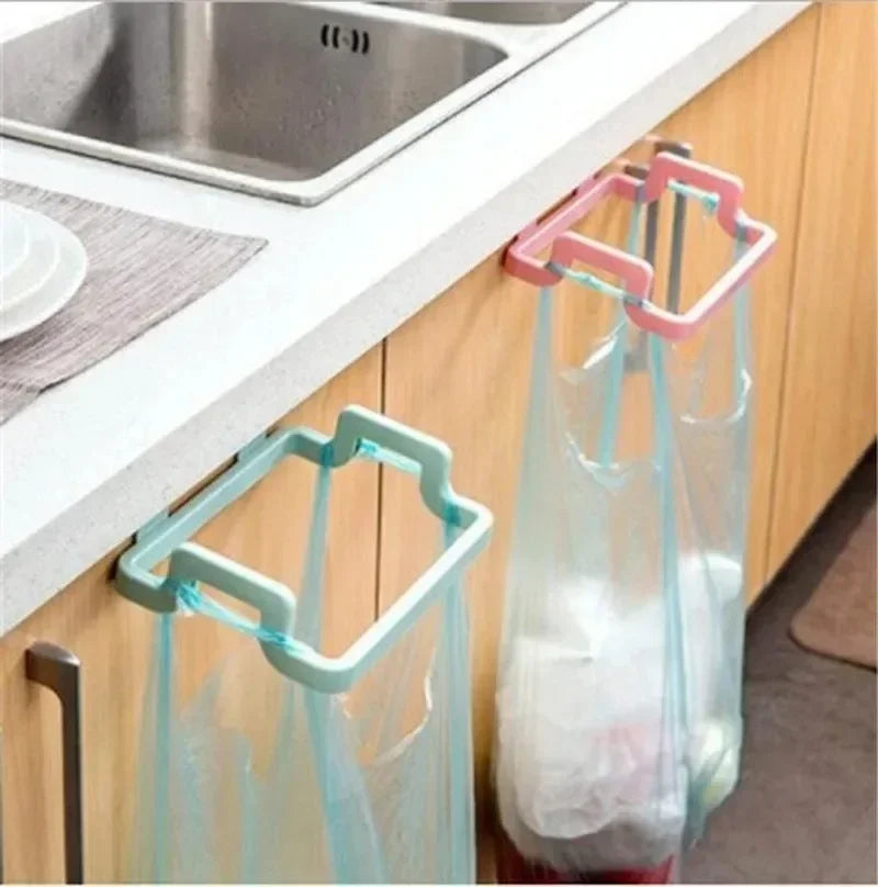 Garbage Hanging Bag Kitchen Trash Storage Rack Bag Hook Scouring Pad Dry Shelf Holder Kitchen Organizer Dish Rack