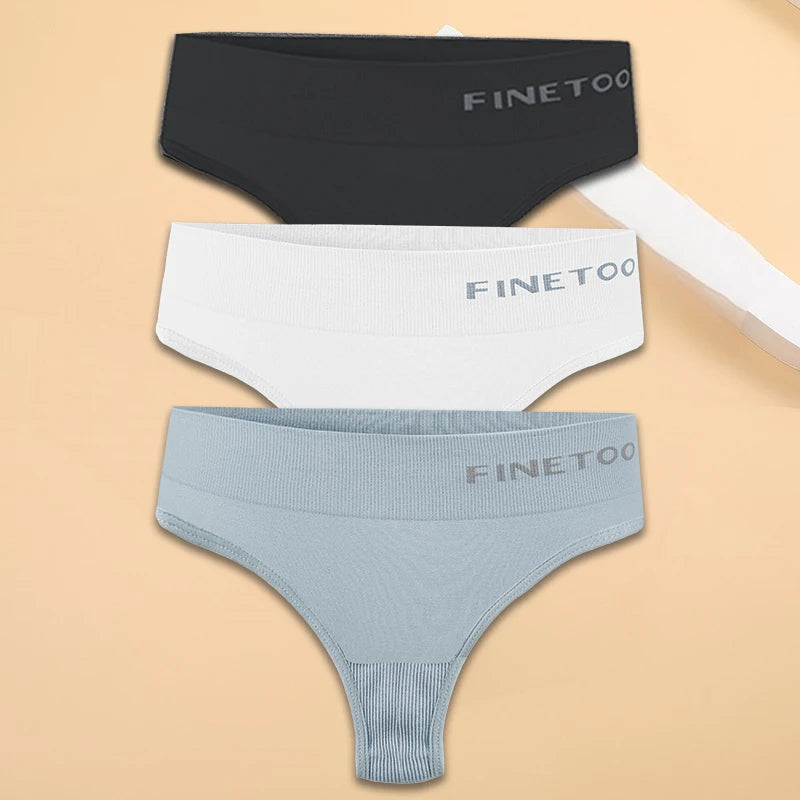 M-2XL Seamless Thongs Women High Waist G-string Ladies Comfortable Bikini Panties Soft Thong Underpants Girls Underwear Lingerie