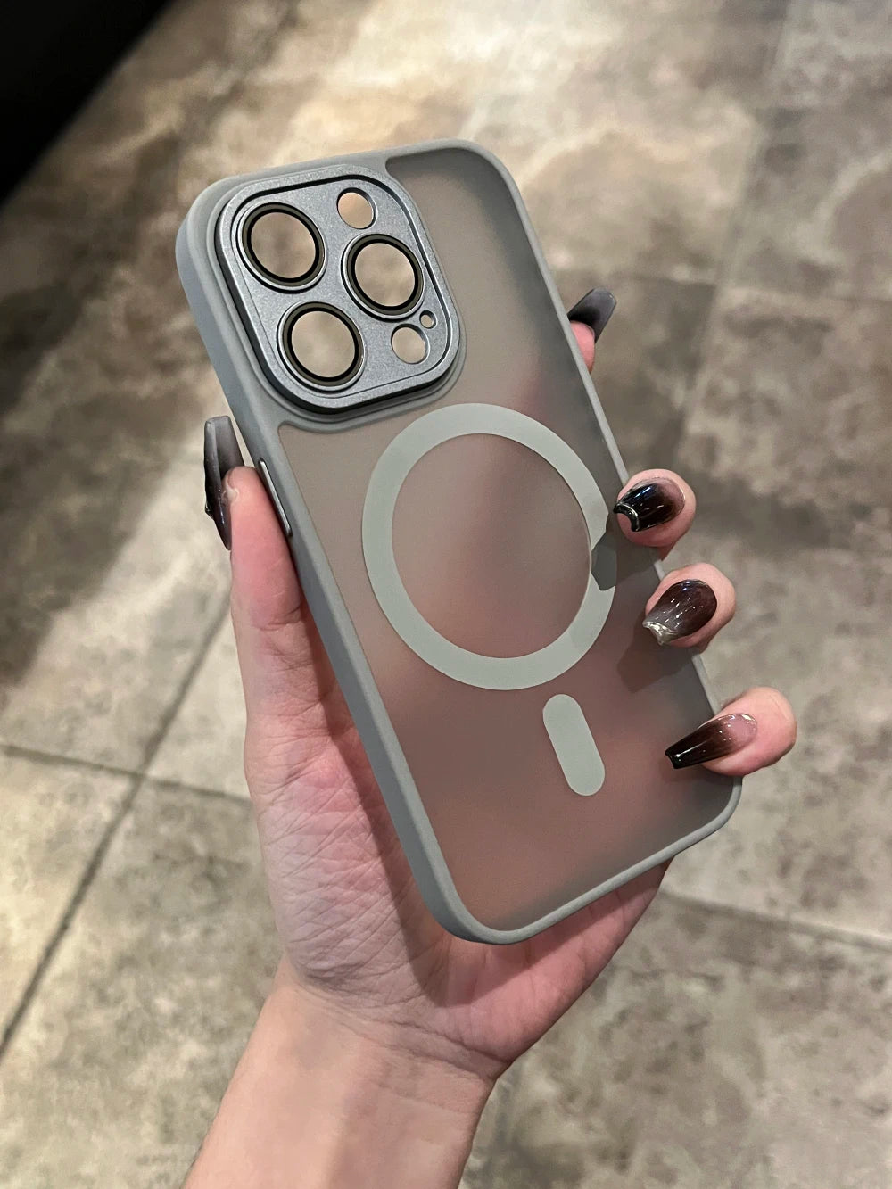 Matte For Magsafe Magnetic Case For iPhone 16 15 Pro Max 14 13 12 11 Frosted Translucent Wireless Charge Shockproof Bumper Cover