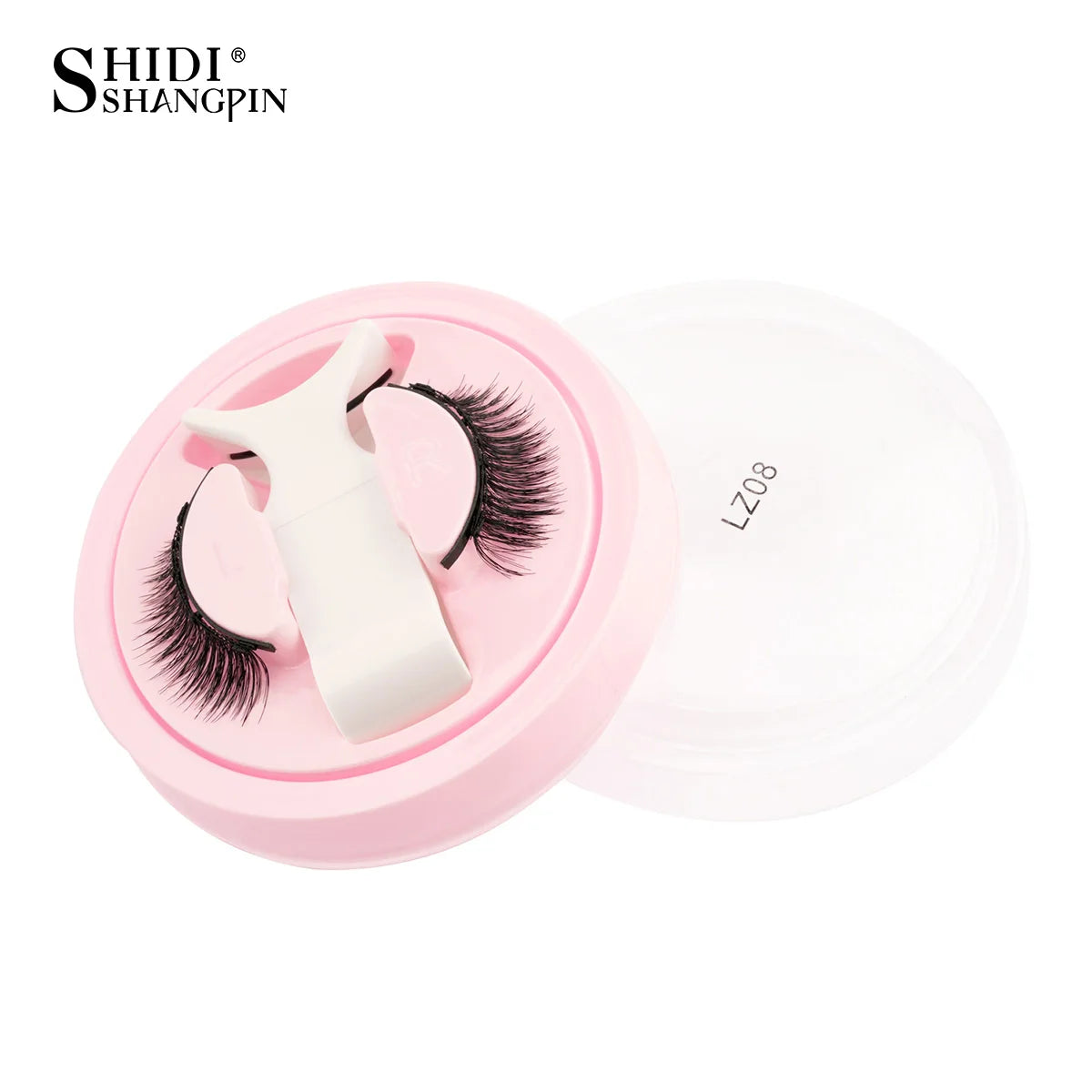 Reusable Magnetic Eyelashes 1 Pair Natural Curly Fluffy Magnetic False Eyelashes No Glue Needed Lashes Makeup with Tweezer Set