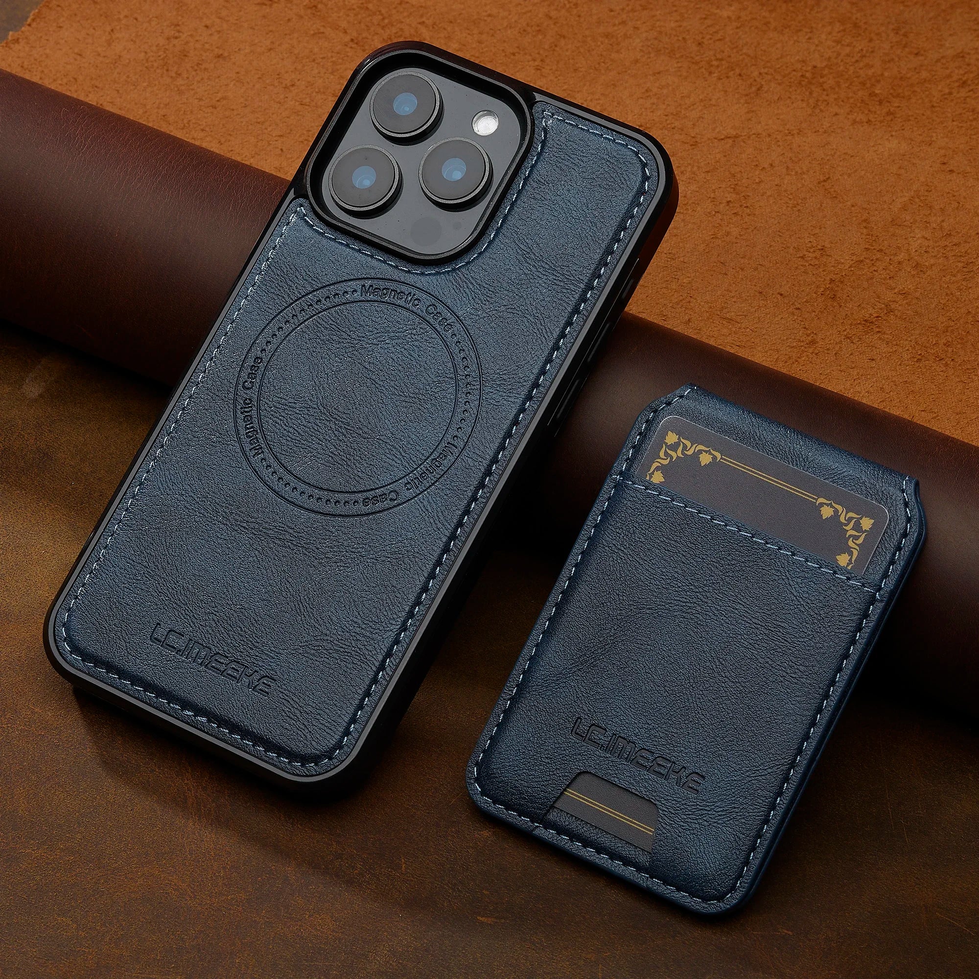 Detachable Magnetic 2 In 1 Leather Case For iPhone 16E 17 1615 14 13 12 11 Pro XS Max Air XR 8 7 Plus SE Card Pocket Phone Cover