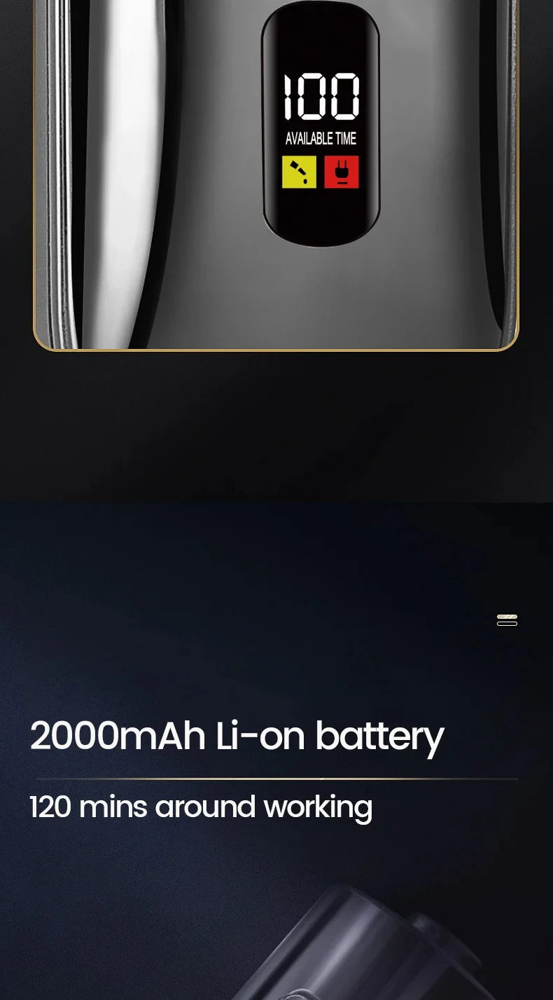 Professional Pet Grooming Cordless Clipper Low Noise Electric Hair Trimmer for Dogs and Cats