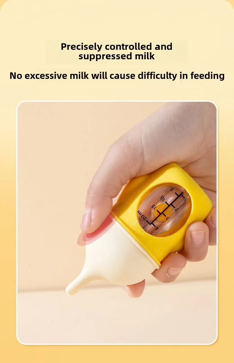 New pet milk bottle cat dog bionic anti-choking newborn puppy cat silicone bottle drinking milk see scale