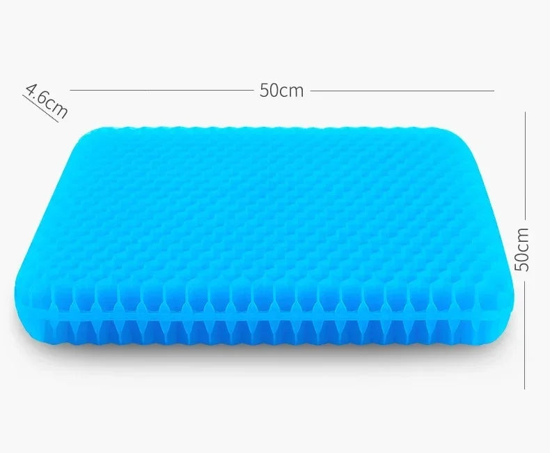 Car Use Square Cooling Breathable Polymer Gel Seat Cushion Anti-slip Hollow Out Design Summer Ice Mat for House Couch and Chairs