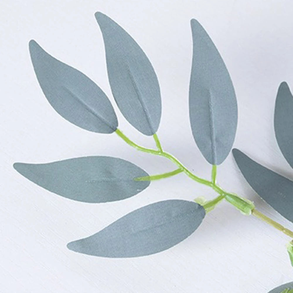 Nordic Style Wall Hanging Fake Willow Leaf Wreath Green Vine Wall Decorations Wedding Decoration Accessories