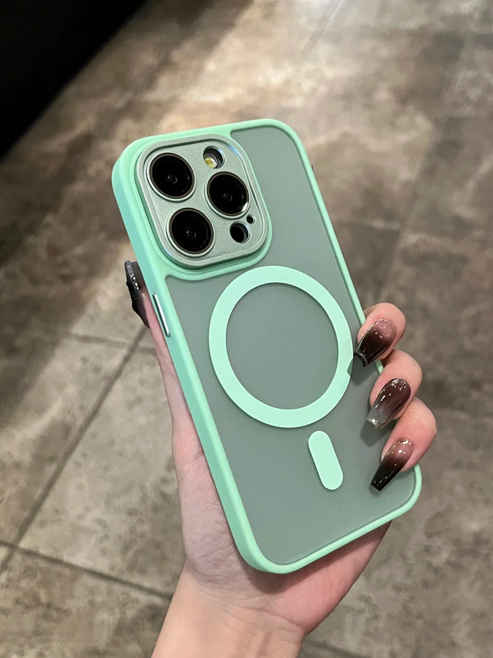 Matte For Magsafe Magnetic Case For iPhone 16 15 Pro Max 14 13 12 11 Frosted Translucent Wireless Charge Shockproof Bumper Cover