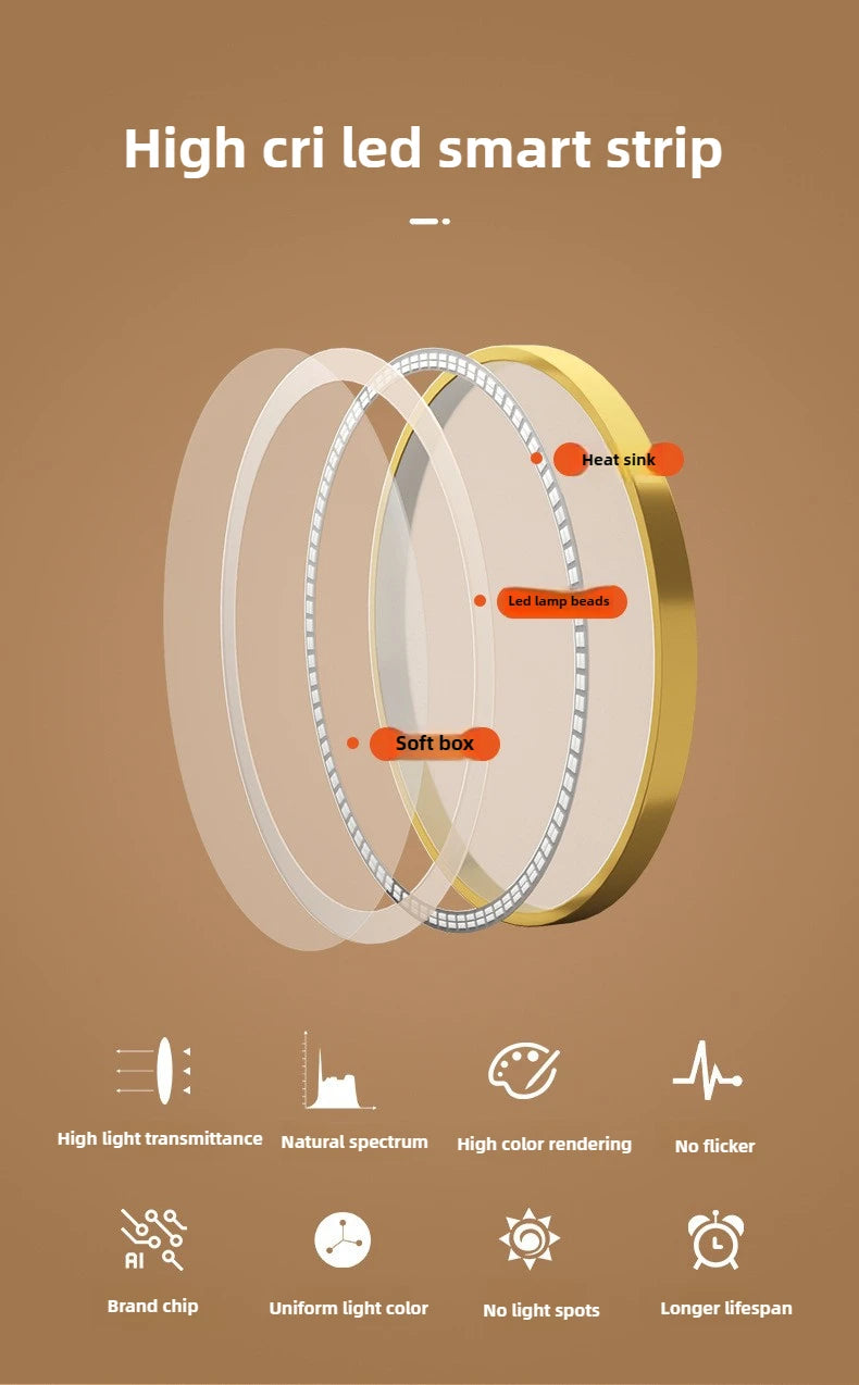 1~2PCS Large Square Rotating LED Makeup Mirror - Square Vanity Mirror with Adjustable Lighting for Girls Dormitory & Home Use