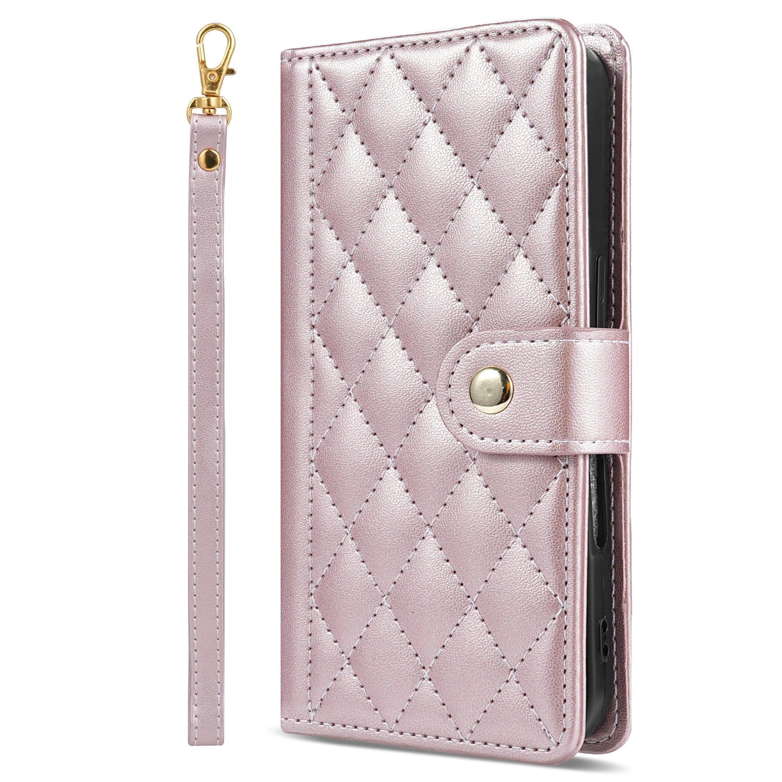 Strap 3D Leather Phone Wallet Case Book For Samsung Galaxy S25 S24 S23 S22 S21 S20 A06 A16 A26 A36 A56 A15 A35 A55 A54 A53 Cover