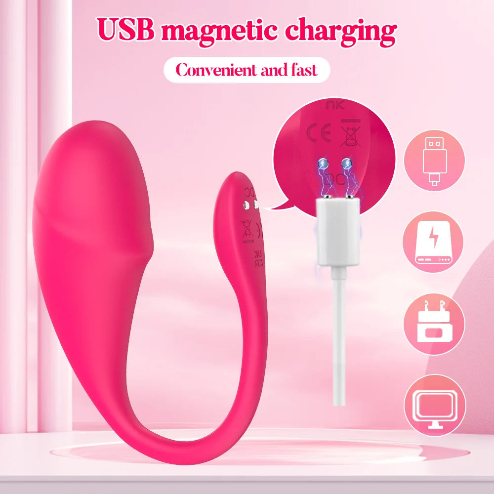 APP Woman Vibrating Egg Vaginal Massager A Point Stimulator Remote Control Of Wearable Woman Adult Sex Toys