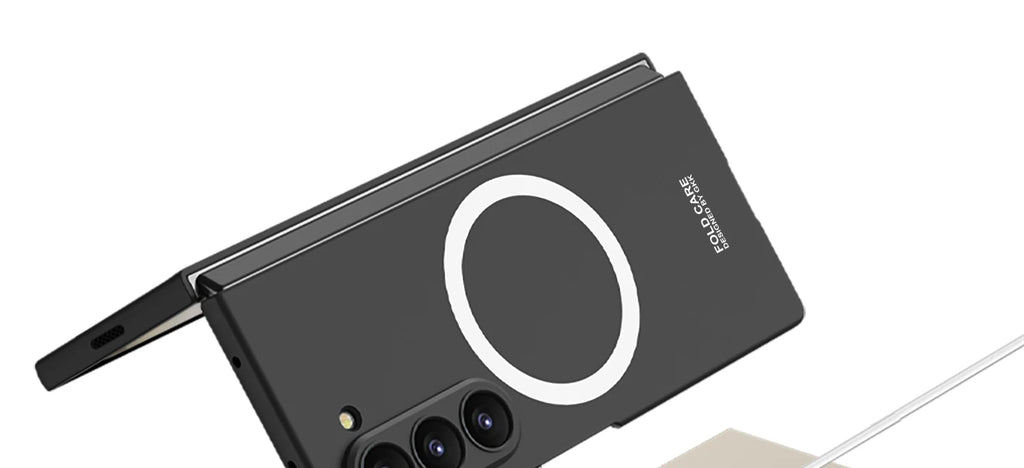 Magnetic Wireless Charging Phone Case For Samsung Galaxy Z Fold 7 6 5 Ultra-thin With Glass Film Z Fold7 Fold6 Protective Cover