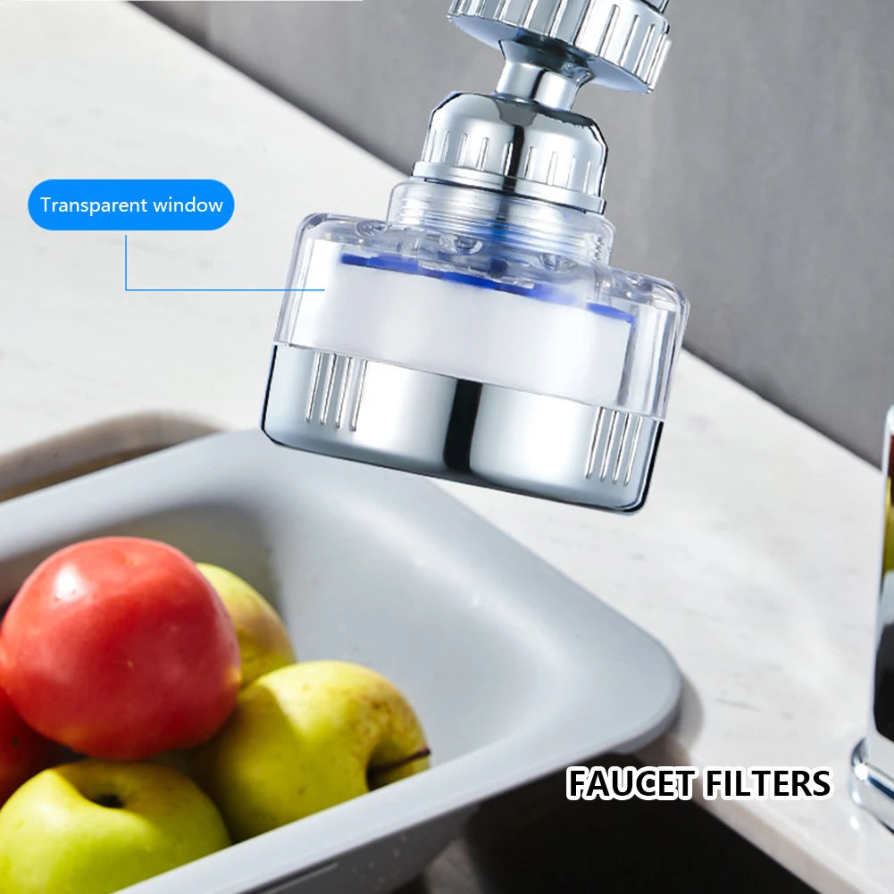 Faucet Filters Purifier Pressurized Tap Water Filter Universal Faucet Aerator Extender Splash Proof Bathroom Kitchen Accessories