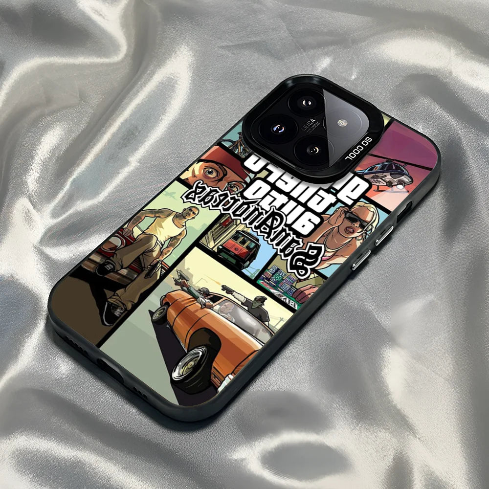 Epc San Andreas G-GTA IMD Phone Case For iPhone 16 15 14 13 12 11 Pro Max Plus Color Silver Cover