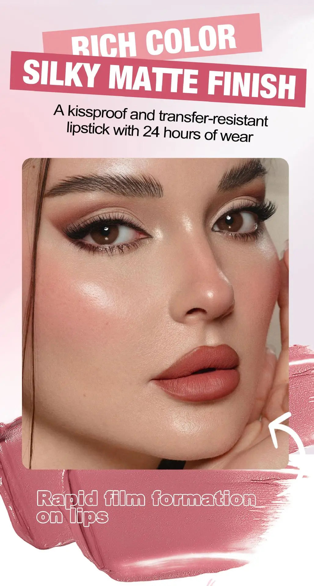 4 Pcs Lip Gloss Set, Waterproof Non Transfer Shimmer Lipstick, Long Lasting & Easy to Apply Liquid Lip Gloss for Daily Makeup