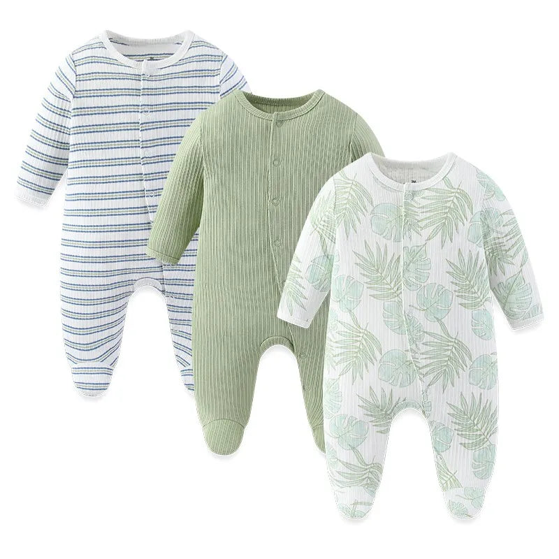3PCS/Set Autumn Unisex Baby Rompers Cotton Soft Newborn Boy Girl Jumpsuit 2023 Infant Winter Onesies Clothes